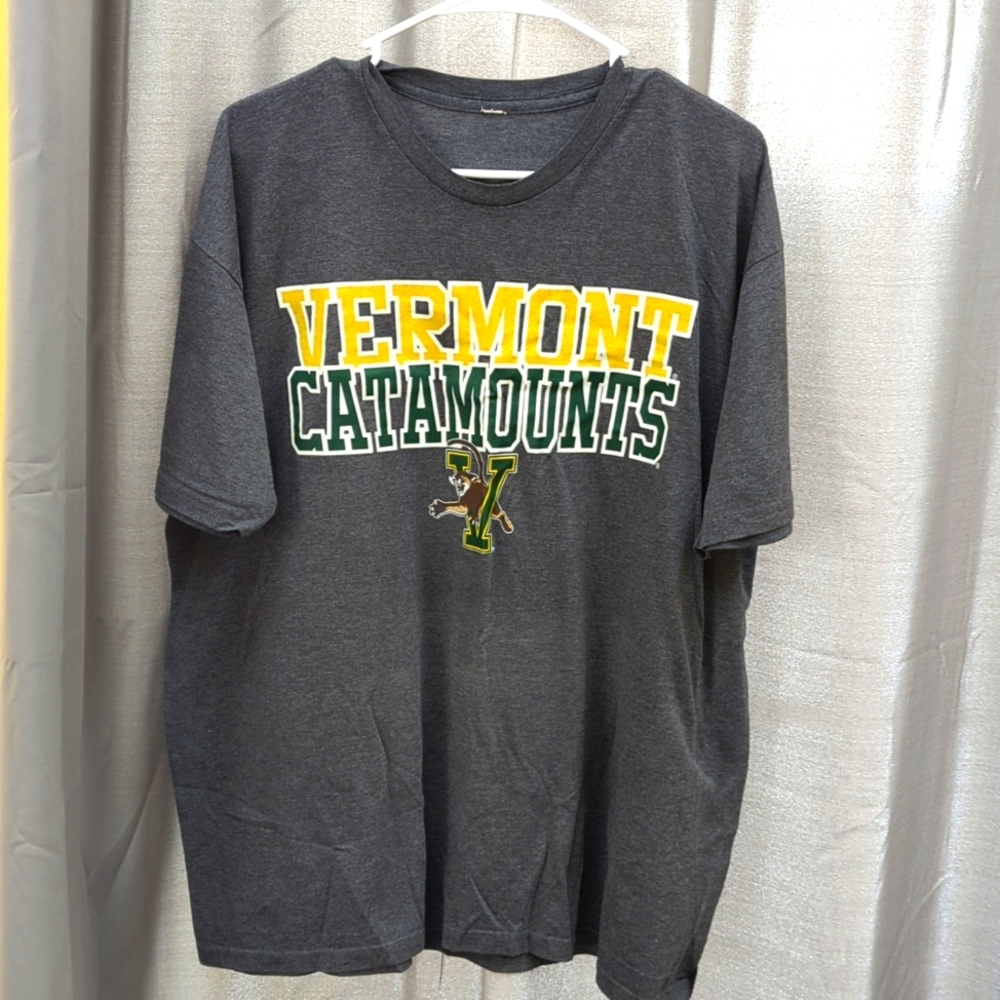 Gray men's t-shirt Vermont catamounts size XL